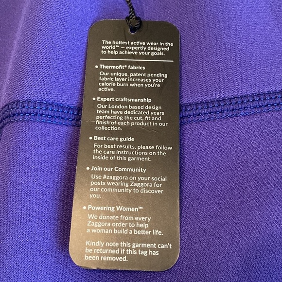 🌸NWT ZAGGORA Hot Pant Workout Capri Legging - womens size 2XL - Picture 10 of 12